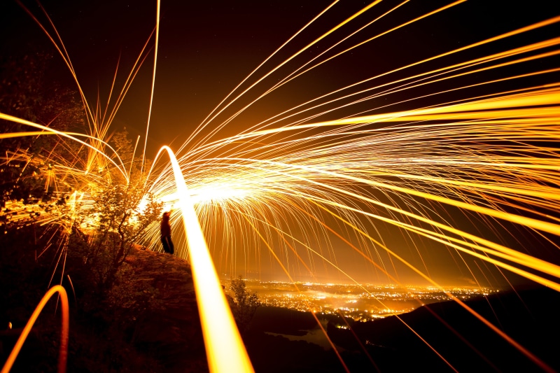 new years eve, firework, lights, long exposure, event, dark, spinning, no people, architecture, multi colored, sparkler, blurred motion, burning, heat - temperature