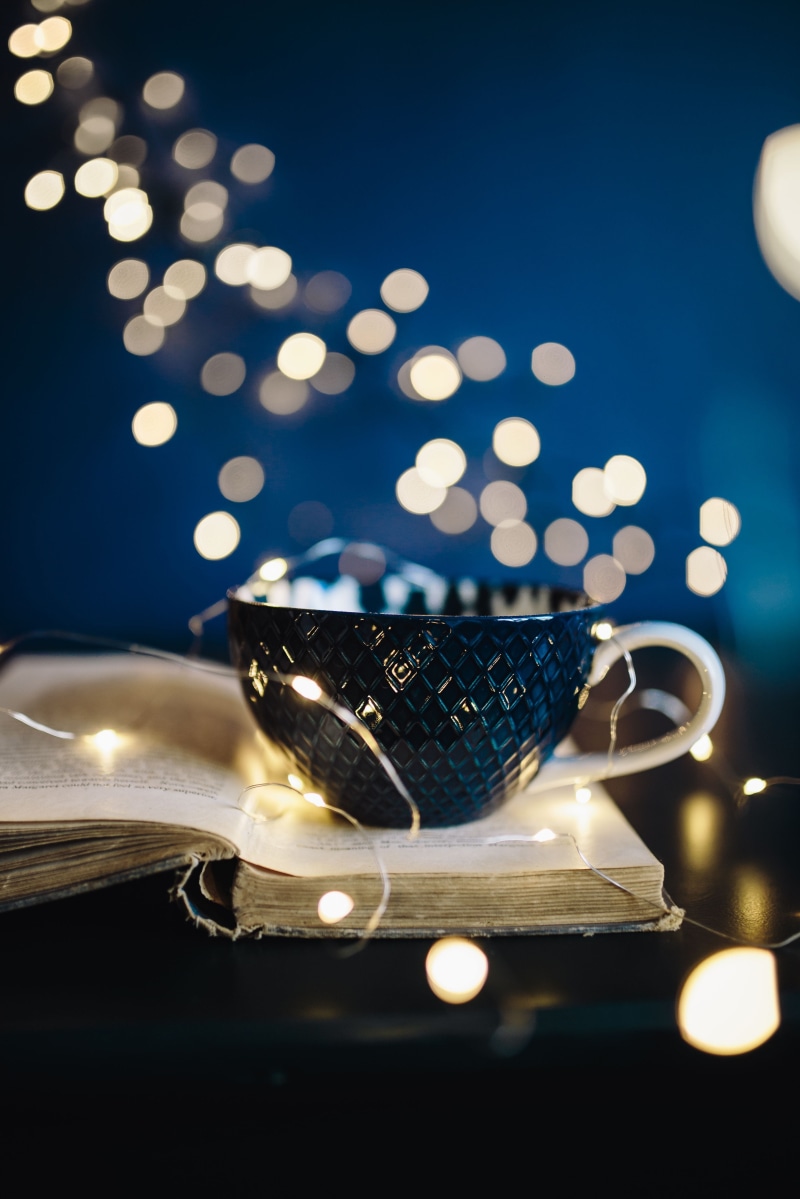 mug, lighting equipment, decoration, cup, close-up, indoors, illuminated, fairy, light - natural phenomenon, making, lights, no people, Fairy Lights, 5K
