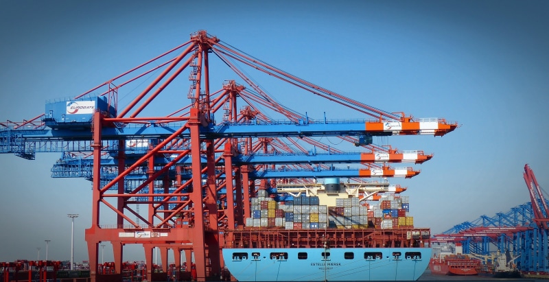 nautical Vessel, shipping, industrial Ship, container gantry crane, station, sea, ship, freight Transportation, cargo Container, loading crane, trading
