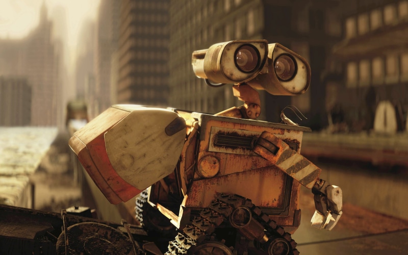 robot, WALL·E, 2K, Pixar Animation Studios, animated movies