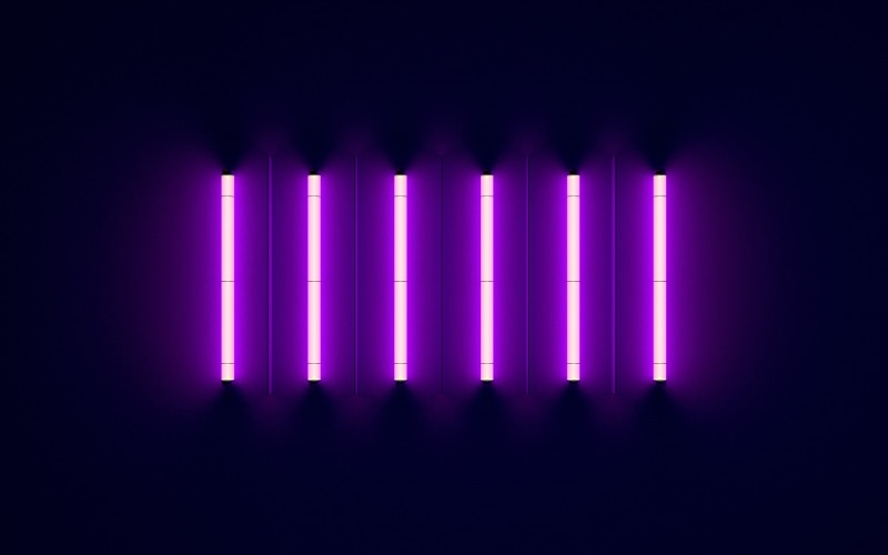2K, purple, stripes, neon, neon lights