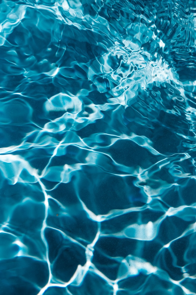 5K, day, abstract, wavy, swimming pool, waterfront, background, high angle view, swimming, no people, outdoors, nature, turquoise colored, wave, full frame