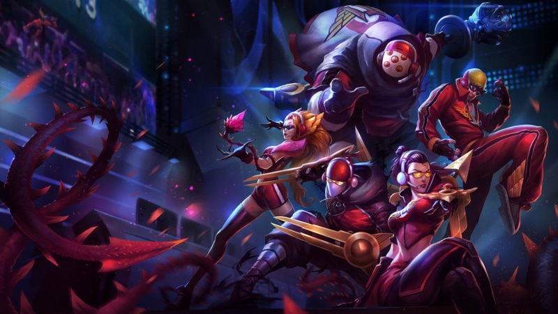  spectator, people, excitement, rock music, Lee Sin (League Of Legends), electric guitar, performance, skt, Zyra (League Of Legends), playing