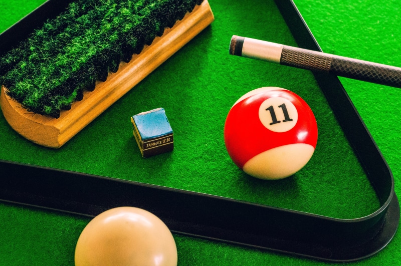 equipment, sport, green, multi colored, leisure activity, leisure games, sports equipment, set, pool table, close, ball, surface, relaxation, green color