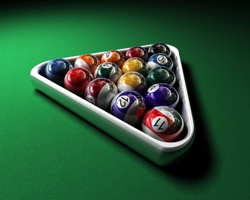 fun, chance, table, studio shot, snooker and Pool, pool - cue sport, set, pool Game, competition, playing, number, success, close-up, still life, winning