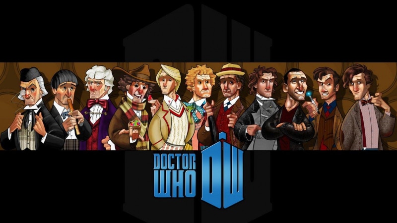 group of people, drama, Futuristic, poster, large group of people, men, women, young adult, portrait, 1dwho, performance, indoors, tardis, doctor, males