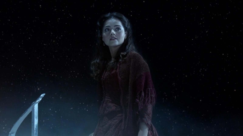 casual clothing, Jenna Louise Coleman, watching, standing, women, star - space, contemplation, 720P, looking, astronomy, BBC, indoors, TV, studio shot