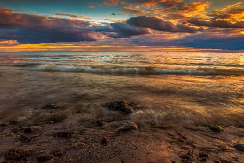 canad, Lake, clouds, 1080P, Canada, sky, Ontario, ajax, waterfront, Ajax Waterfront, waves
