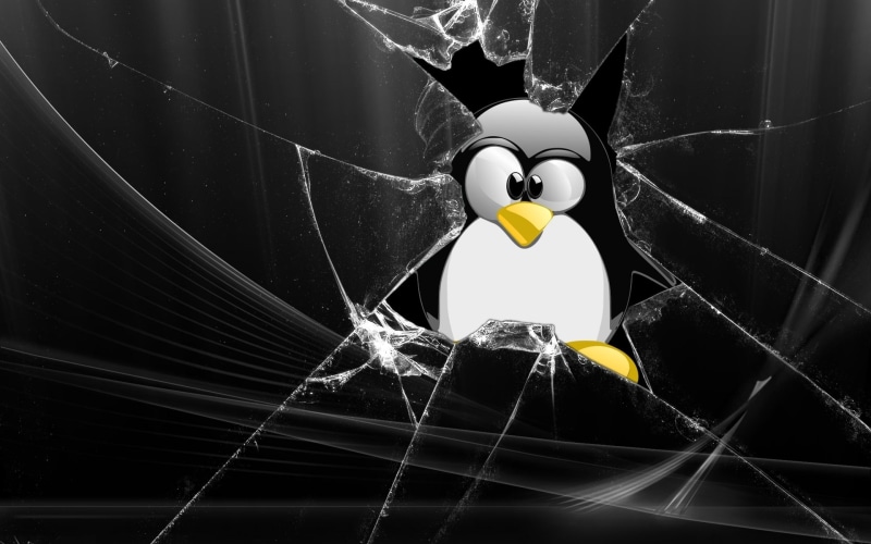 1080P, penguins, glass, hd, art, linux, x, tux, technology