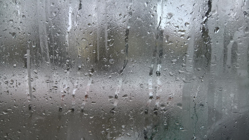 backgrounds, window, no people, drop, pattern, glass - material, condensation, glass, 4K, indoors, raindrop, full frame, nature, silver colored, transparent