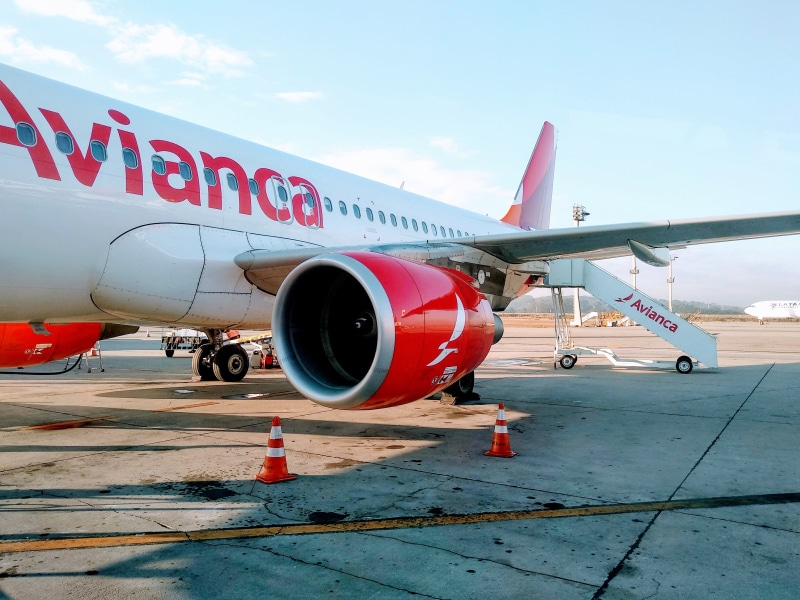 transportation, outdoors, road, engine, sky, airplane, morning, airport runway, sao paulo international airport, a320, travel, avianca, mode of transportation