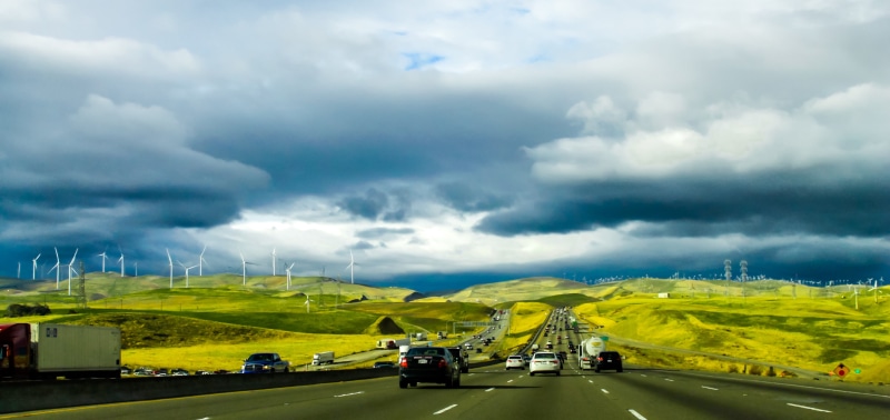 united, states, outdoor, car, trip, rural, motor vehicle, power in nature, drive, scenic, storm cloud, route, asphalt, yellow, energy, white, outdoors