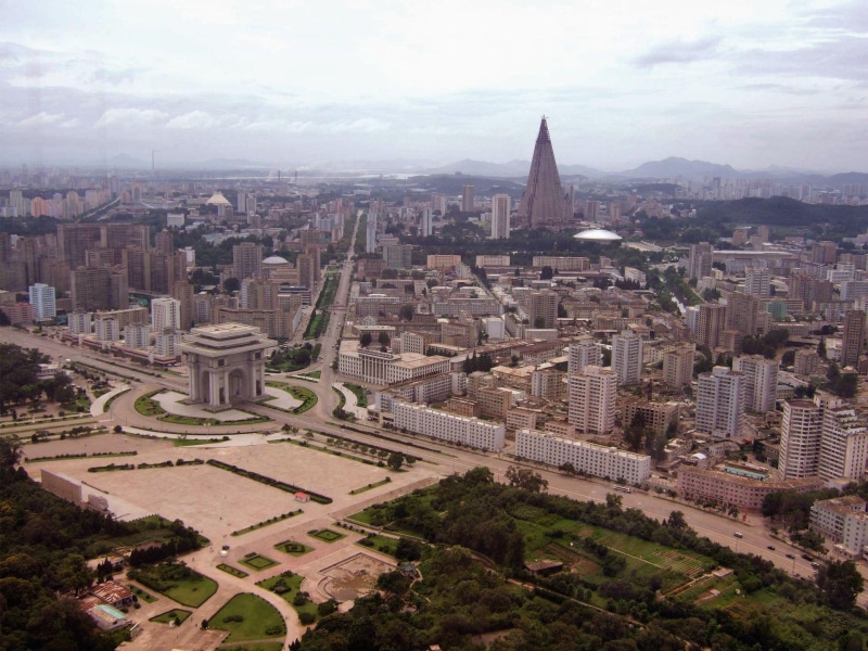 asia, pyongyang, city, north korea, buildings, 3d and abstract, aerial, view, north, cities, 1080P, korea