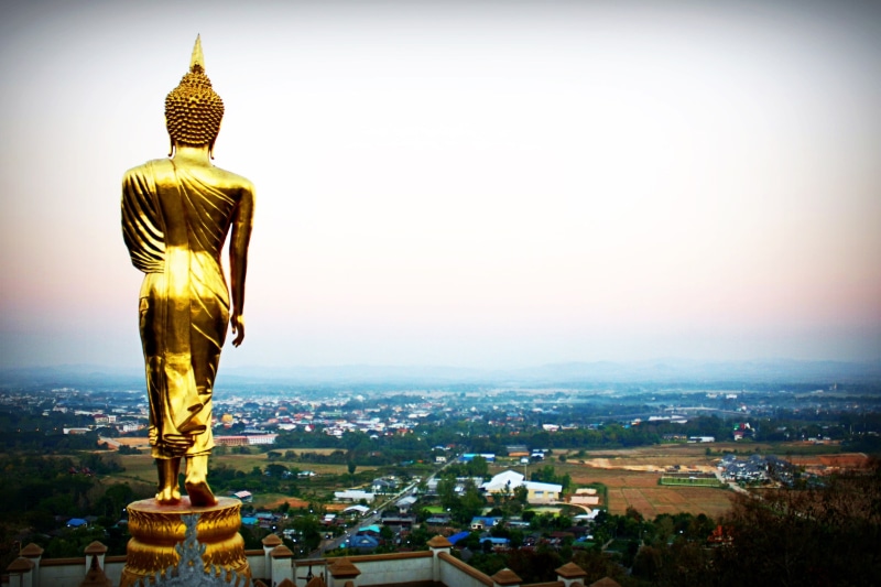 holy, city, cityscape, hope, calm, Outdoor, statue, belief, sculpture, antique, traditional, top-view, travel destinations, green, representation, wat