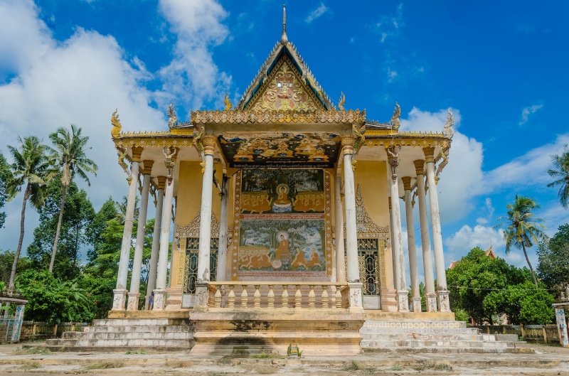 famous, travel destinations, architectural column, old, attraction, blue, buddhist, stupa, 4K, art and craft, spirituality, building, no people, place of worship