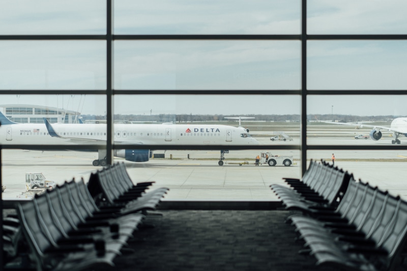 airport, interior, no people, flight, boeing 757, aerospace industry, blue, seat, journey, day, 5K, waiting room, public transportation, transportation building - type of building