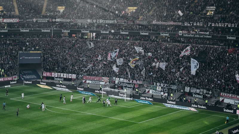 football, soccer field, frankfurt, 4K, fan, sports team, goal, grass, photo, match - sport, group of people, architecture, soccer, person, crowd, arena