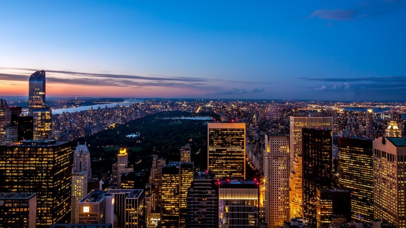 cityscape, urban skyline, outdoors, building exterior, landscape, residential district, 1080P, illuminated, city life, architecture, high, skyscraper