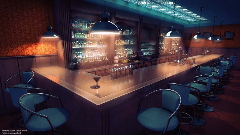 domestic room, bar - drink establishment, indoors, brown, glass, bar counter, counter, business, wooden, bar, empty, no people, drinking glass, modern