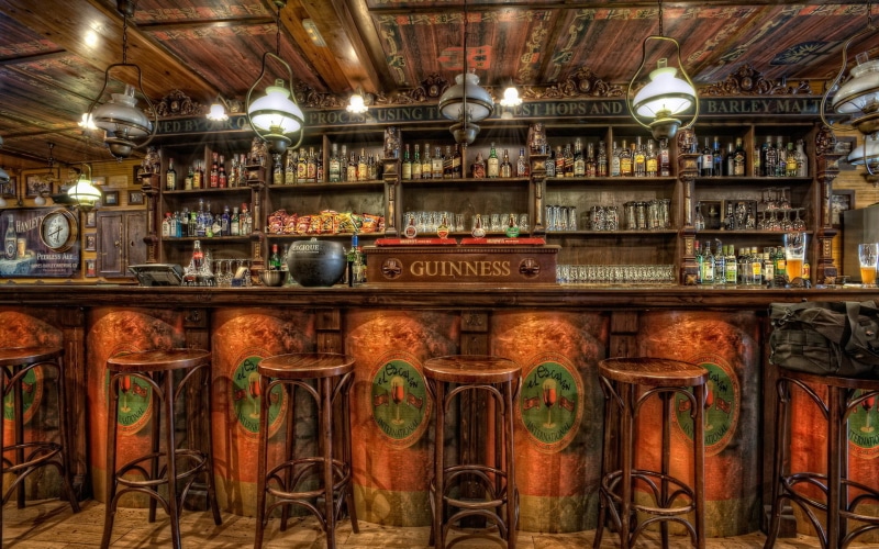 day, variation, food and drink, pub, no people, collection, bar - drink establishment, barrel, shelf, indoors, container, large group of objects, architecture