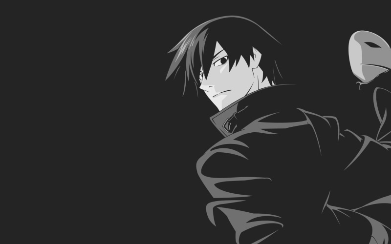 studio shot, Hei, women, anime, real people, dark, male, leisure activity, obscured face, one person, front view, young adult, cut out, black background