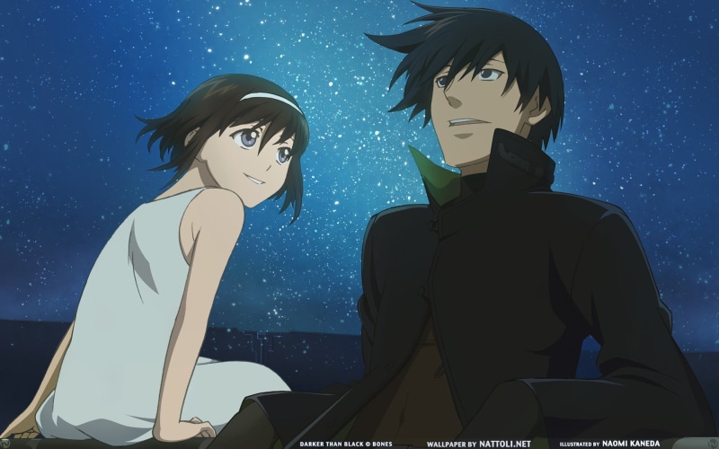 two people, vertebrate, male, 1080P, nature, people, water, fish, blue background, blue, lifestyles, black, anime, underwater, undersea, men, Hei, waist up