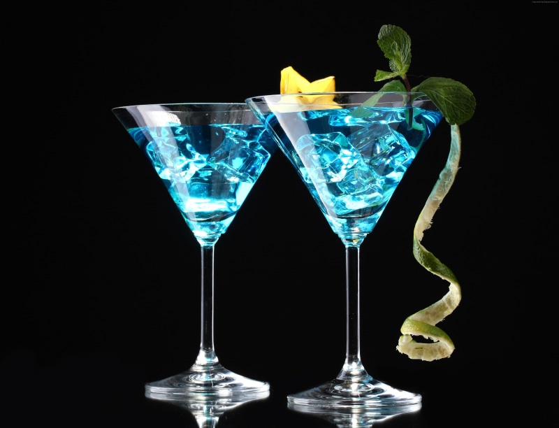 mint, Bombay gin, 4K, lime, cocktails, ice