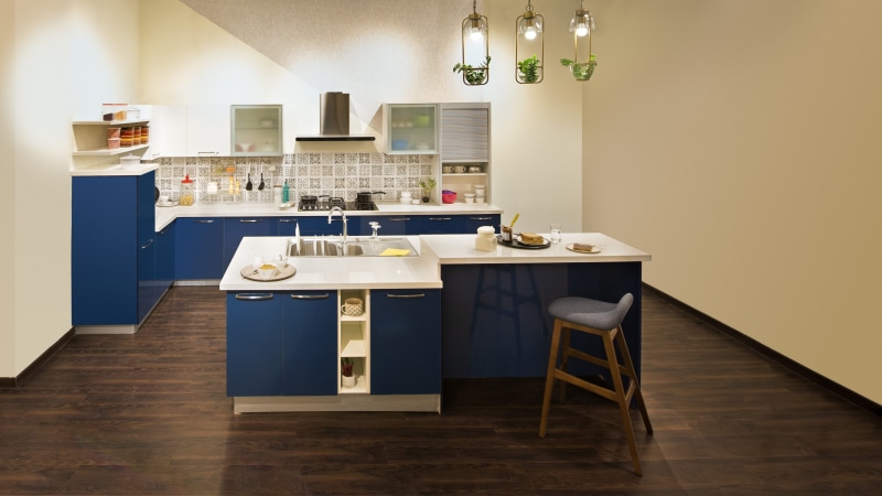 modular kitchen design, furniture, kitchen, setting, modular kitchen designs, chair, appliance, hardwood, isel, electric lamp, room, hardwood floor, indoors