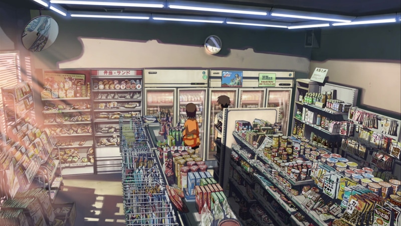 illuminated, abundance, store, variation, choice, 5 Centimeters Per Second, anime, consumerism, market, for sale, lifestyles, 1080P, one person, food and drink