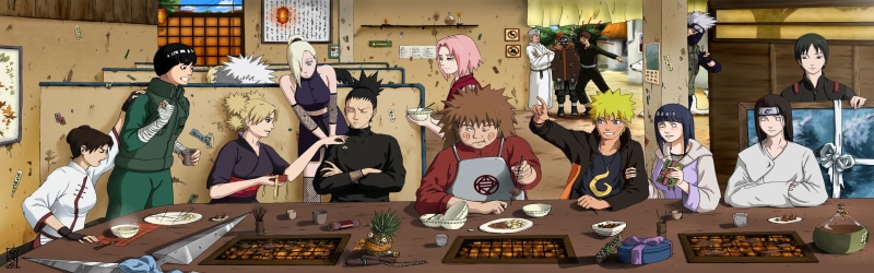 Hyuuga Neji, Haruno Sakura, Saï, Nara Shikamaru, Akimichi Chôji, Aburame Shino, 4K, Uzumaki Naruto, Temari, anime, Inuzuka Kiba, Yamanaka Ino, Naruto Shippuuden