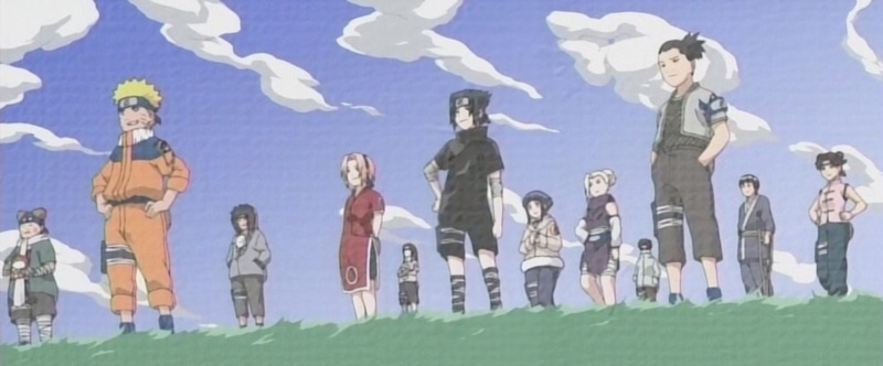 naruto, sakura, inuzuka, haruno, shino, choji, akimichi, sasuke, lee, uzumaki, nara, aburame, ino, shikamaru, hyuuga, tenten, hinata, rock, 2K, kiba, yamanaka