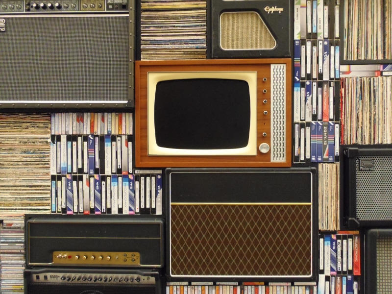 order, white, television, close-up, retro, case, lots, library, book, collection, brown, arrangement, shelf, no People, retro styled, cd, music, 4K, lot