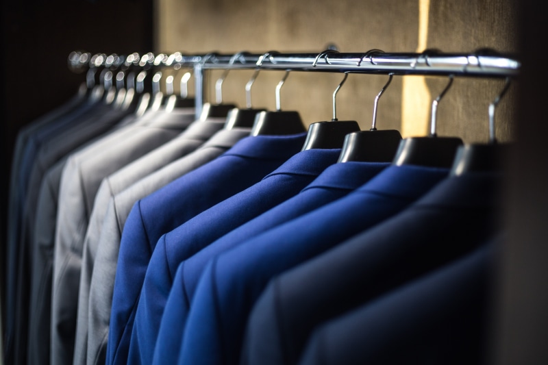dress, no people, formalwear, clothing, business, selective, retail, photography, rack, 5K, girls, in a row, variation, focus, suit, indoors, model, hanging