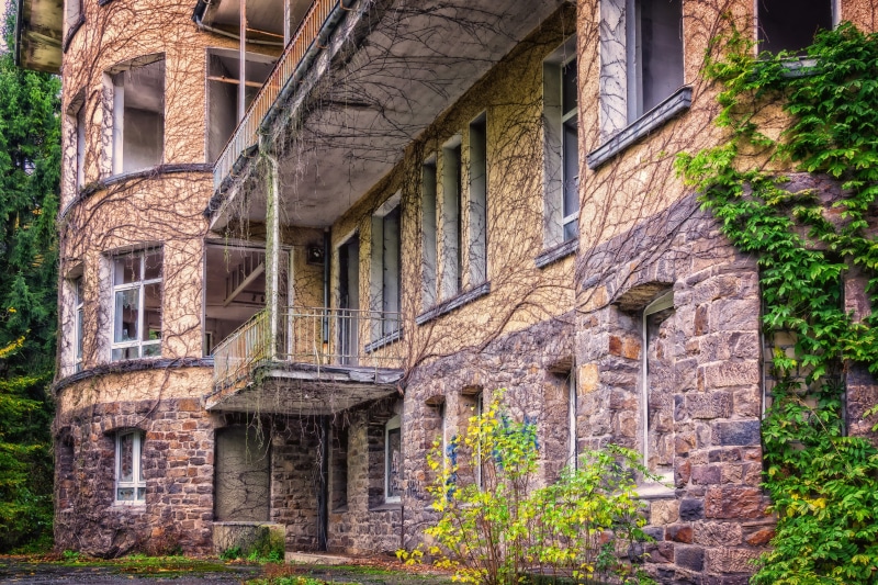history, brick, leave, brown, abandoned places, window, nature, facade, ruin, architecture, lapsed, plant, dilapidated, transience, outdoors, building exterior