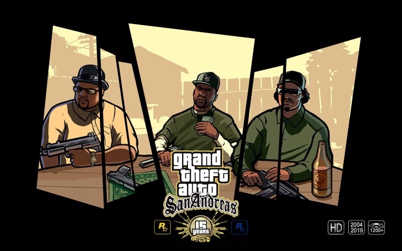 game poster, GTA San Andreas, GTA anniversary, 1080P, Grand Theft Auto