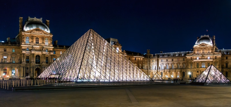 tower, outdoors, nature, night, government, tourism, france, paris, christmas lights, architecture, building, illuminated, louvre pyramid, city, travel