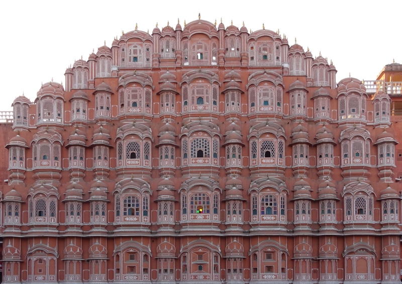 city, no people, outdoors, places of interest, India, tourism, built structure, sky, rajasthan, travel destinations, the past, day, palace of winds, Jaipur