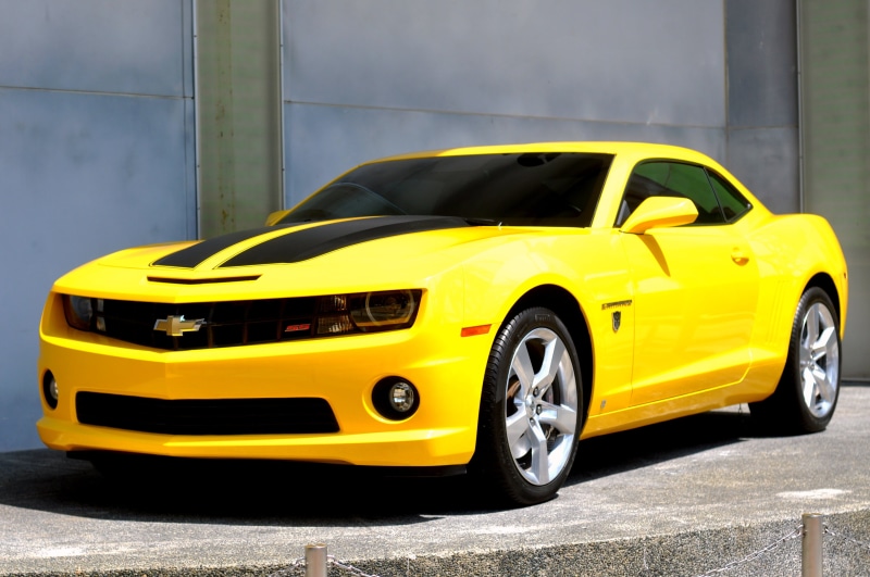 stationary, outdoors, supercar, chevrolet, street, chevorlet, bumblebee, mode of Transport, travel, transportation, day, taxi, 4K, sports Car, land Vehicle