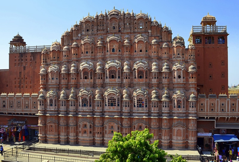 travel destinations, building exterior, tourism, jaipur, travel, city, hawa mahal, history, architecture, rajasthan, government, incidental people, famous