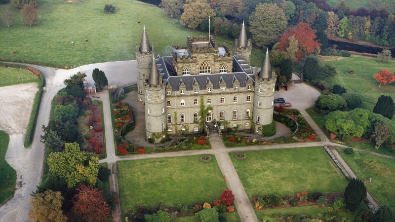 travel, green Color, green, landscape, landscapes, aerial View, fall, UK, autumn, architecture, outdoors, tree, surrounded, history, castle, cultures, summer