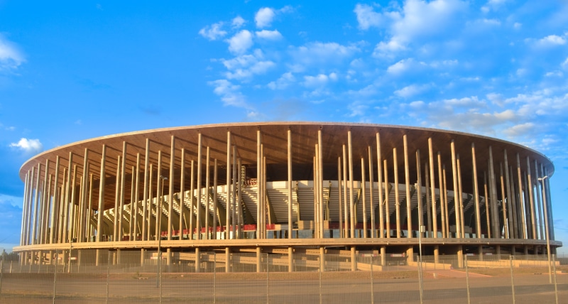 4K, famous Place, blue, no people, office building exterior, National Stadium, tourism, architecture, architecture And Buildings, travel Locations, stadium