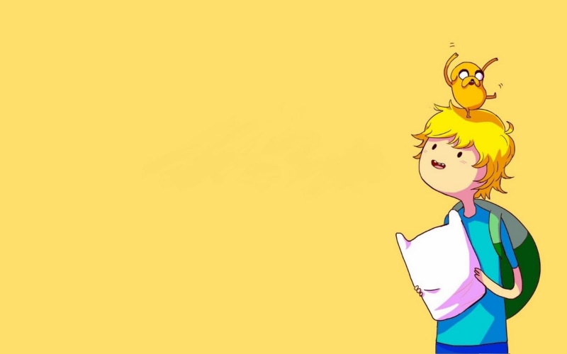 yellow, women, sky, Finn the Human, 720P, young adult, colored background, studio shot, emotion, Jake the Dog, casual clothing, copy space, representation