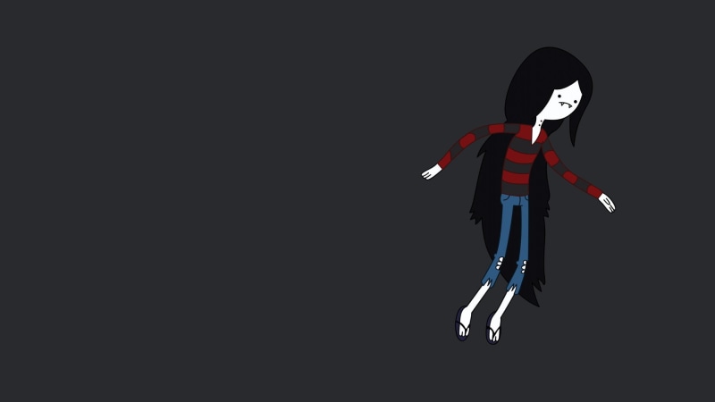 1080P, minimalism, one person, time, young women, lifestyles, vampire, black background, cut out, Marceline the vampire queen, young adult, copy space