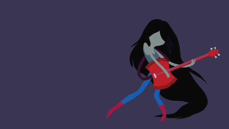 simple, 1080P, marceline the vampire queen, simple background, background, marceline, purple, vampire, adventure time, queen, adventure, time