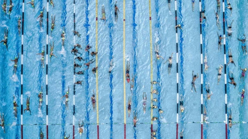 Juan Pablo Bayona, Spain, swimming, 720P, drone