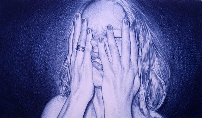 face, pencils, Juan Francisco Casas, artwork, women, drawing, 720P, realistic