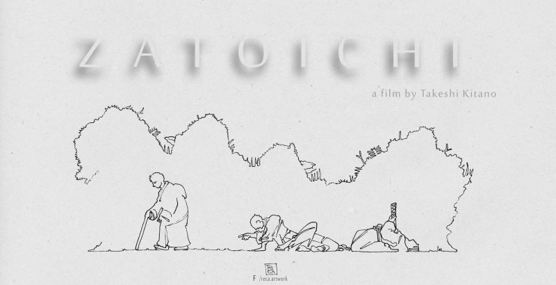 zatoichi, illustration, reca, 5K, JUAN RECA