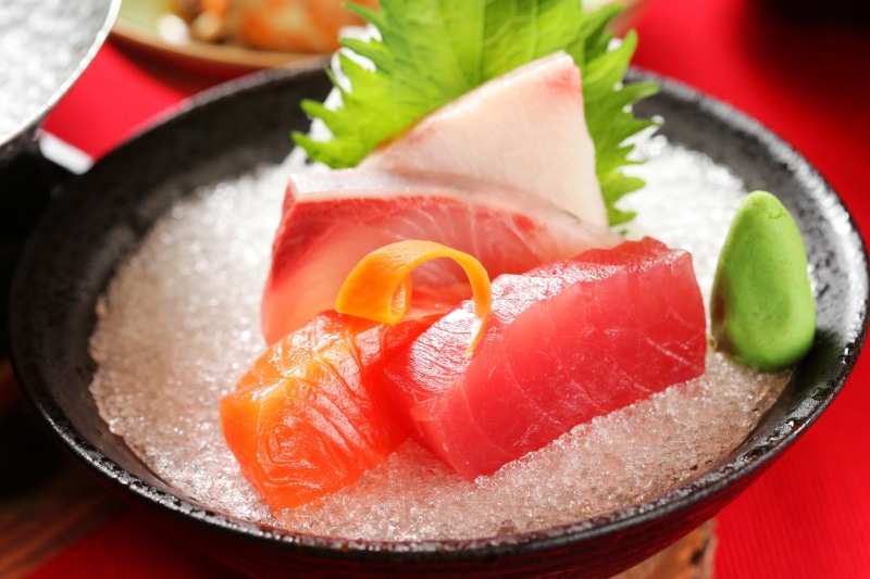 sashimi, plate, food, asian food, wasabi, healthy Eating, close-up, still life, gourmet, prepared Fish, refreshment, high angle view, fruit, lunch, vegetable