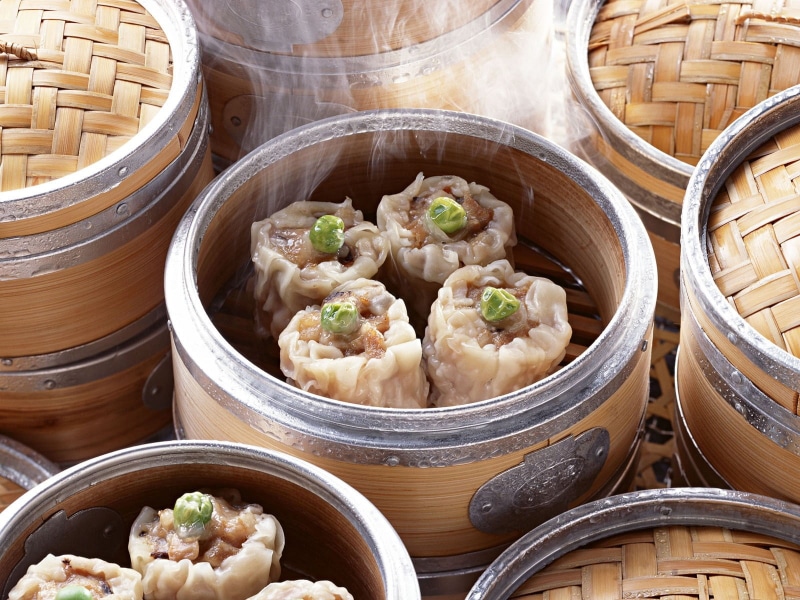 chopsticks, high angle view, food, healthy Eating, ready-to-eat, cooked, appetizer, steamed, gourmet, no People, basket, chinese food, dim Sum, meat, close-up