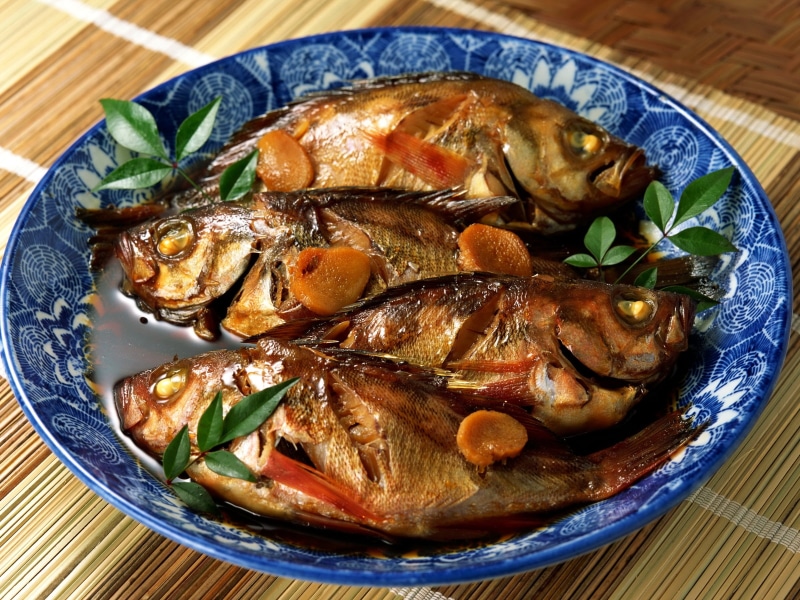 1080P, food, garnish, plate, seafood, gourmet, leaf, grilled, barbecue, roasted, food And Drink, indoors, fried, no People, prepared Fish, lunch, four